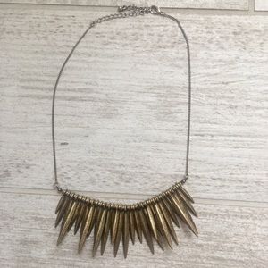 Gold LF Necklace with Spikes